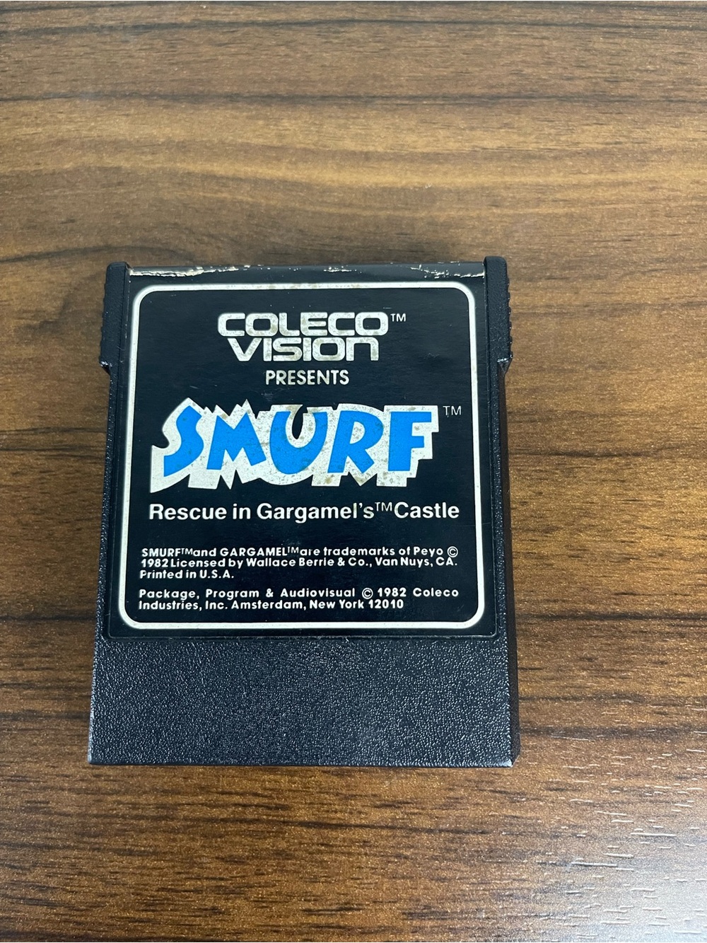 Vintage Coleco Vision Video Game Smurf 280